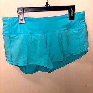 Teal Speed Up Shorts 2.5 inch Length
